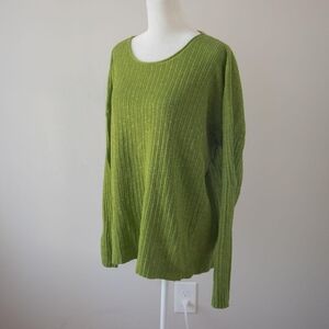 Eileen Fisher Green Knit Women's Sweater